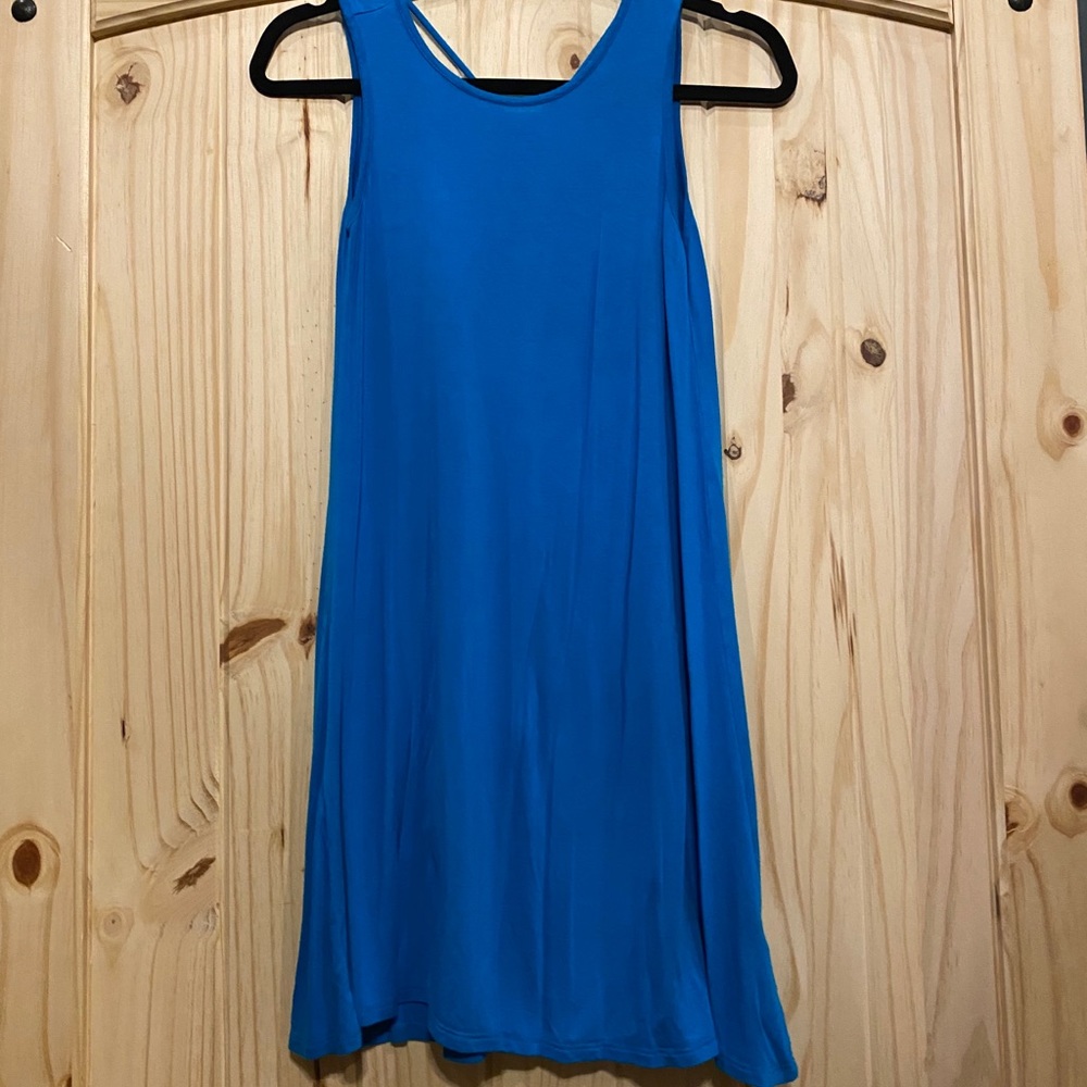Strappy back shift dress